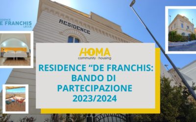 Residence De Franchis: bando di partecipazione 23/24