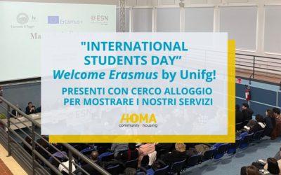 “International students day – Welcome erasmus” by Unifg: presenti con Cerco Alloggio per mostrare i nostri servizi