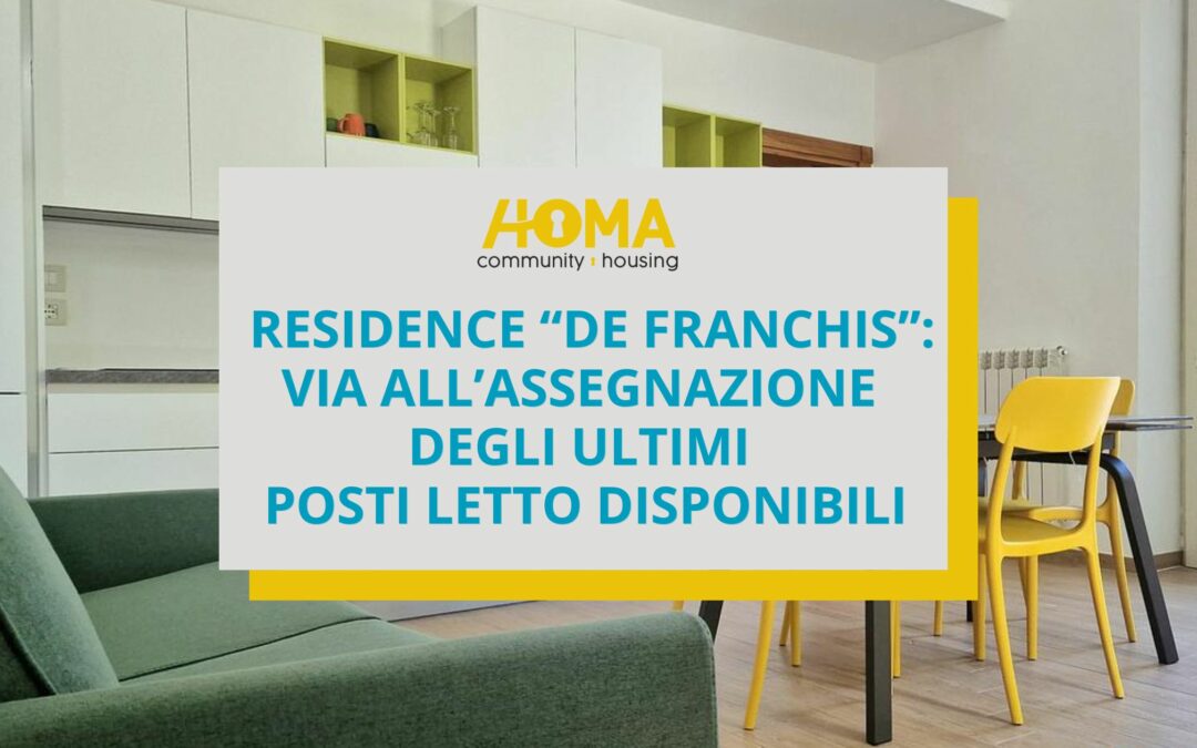 Residence De Franchis – Lecce: assegnazione ultimi posti disponibili