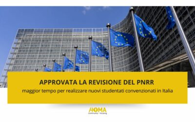 Approvata la revisione del PNRR: maggior tempo per realizzare nuovi studentati convenzionati in Italia