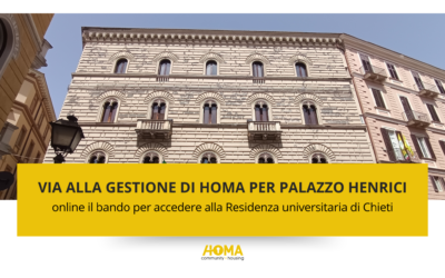 Nuova apertura a Chieti: online il bando per Palazzo Henrici
