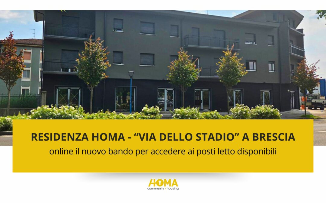 Residenza Via dello Stadio a Brescia: online il nuovo bando